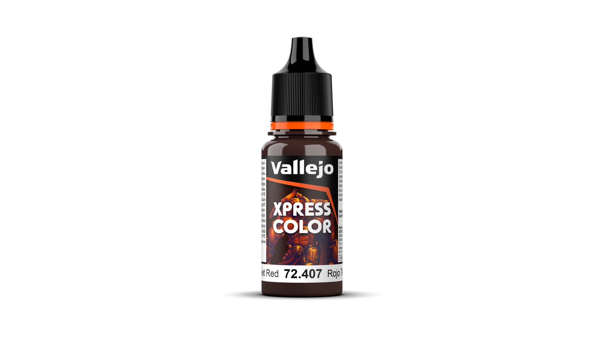 Vallejo Xpress Color | Velvet Red Xpress Color | 18ml | 72.407-Paint and Ink-LITKO Game Accessories