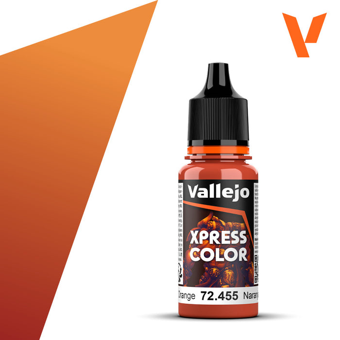 Vallejo Xpress Color | Chameleon Orange | 18ml | 72.455-Flock and Basing Materials-LITKO Game Accessories