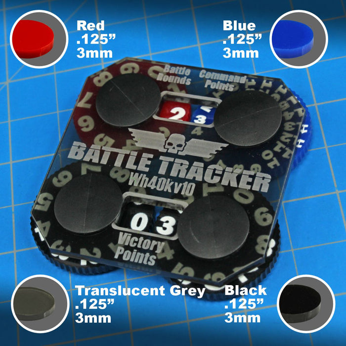 LITKO Premium Printed Battle Tracker Compatible with WH40K 10th Edition-Status Dials-LITKO Game Accessories