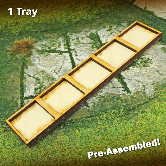 LITKO 5x1 Upsizing Formation Tray for 25mm Square bases Compatible with Warhammer: The Old World-Movement Trays-LITKO Game Accessories