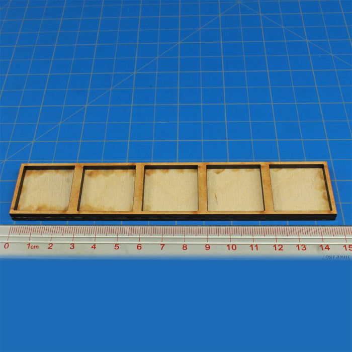 LITKO 5x1 Upsizing Formation Tray for 25mm Square bases Compatible with Warhammer: The Old World-Movement Trays-LITKO Game Accessories