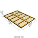 LITKO 5x2 Upsizing Formation Tray for 25x50mm Rectangular bases Compatible with Warhammer: The Old World-Movement Trays-LITKO Game Accessories