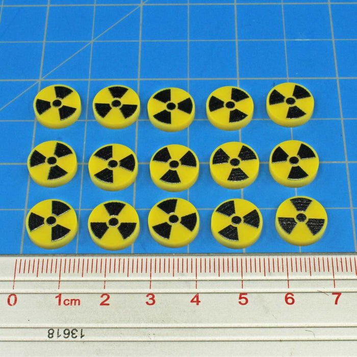 LITKO Premium Print 12mm Radiation Tokens (15)-Tokens-LITKO Game Accessories