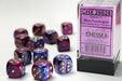 Gemini® 16mm d6 Blue-Purple/gold Dice Block™ (12 dice)-Dice-LITKO Game Accessories
