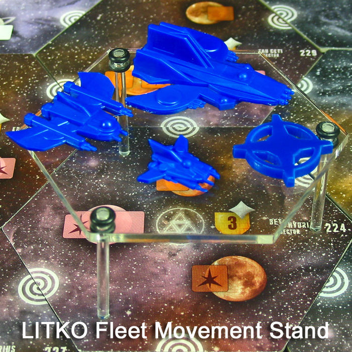 LITKO Fleet Movement Stands, Clear (3)-General Gaming Accessory-LITKO Game Accessories
