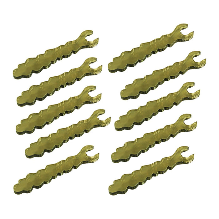 LITKO Smoke Indicators Clips Compatible with WoG Stackable Pegs, Transparent Bronze (10) - LITKO Game Accessories