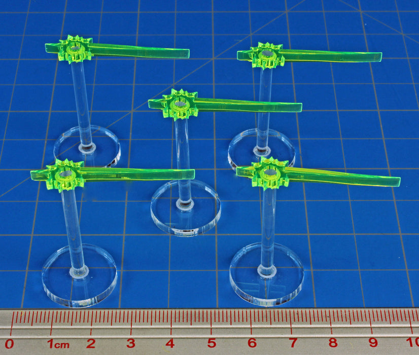 LITKO Laser Beam Stands, Fluorescent Green (5)-General Gaming Accessory-LITKO Game Accessories
