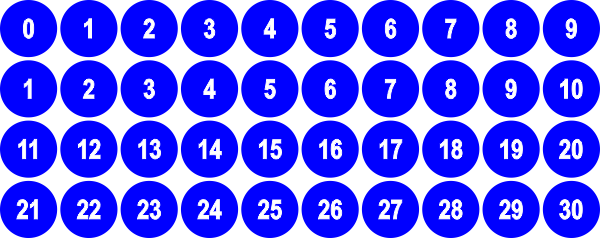 LITKO Personalized Game Tokens - Basic Shapes Number Sequence (10)-Custom Tokens-LITKO Game Accessories