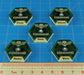 LITKO Command Dials Compatible with Warhammer: Kill Team, Ivory & Translucent Green (5) - LITKO Game Accessories