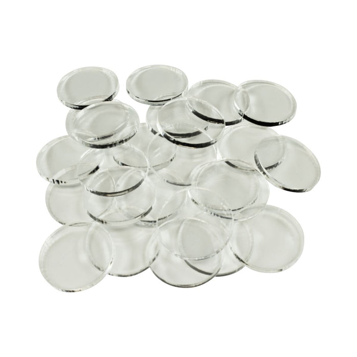 LITKO 28mm Circular Bases, 3mm Clear (25)-Specialty Base Sets-LITKO Game Accessories