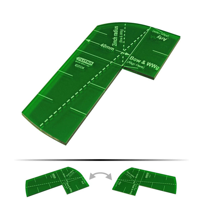 LITKO Fire Arc Gauge Compatible with DBx, Translucent Green-Movement Gauges-LITKO Game Accessories