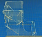 Transparent Light Blue Dice Tower-Dice Tower-LITKO Game Accessories