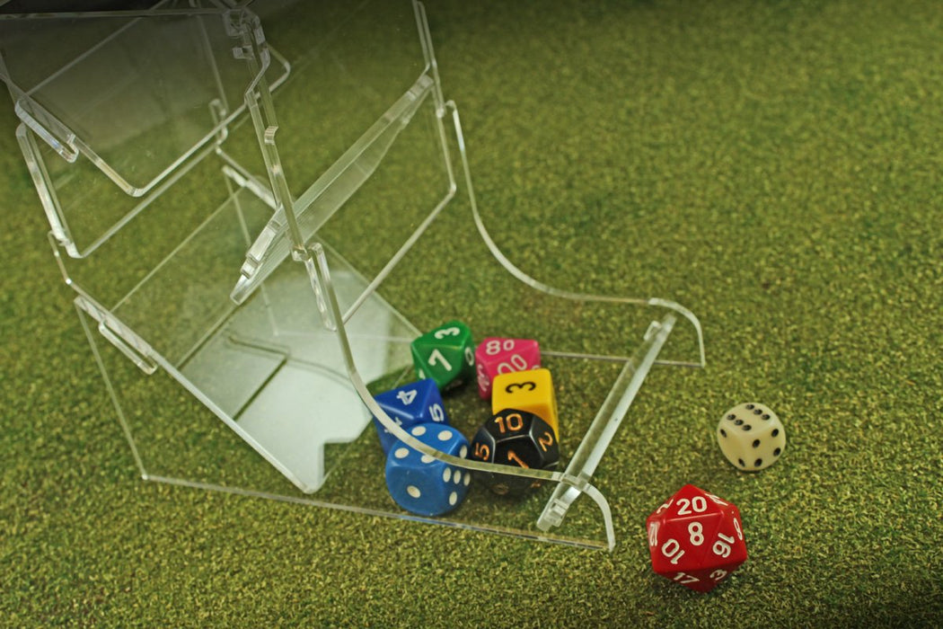 Fluorescent Amber Dice Tower-Dice Tower-LITKO Game Accessories