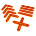 LITKO Deployment Zone Template Set, Fluorescent Orange (9)-Movement Gauges-LITKO Game Accessories