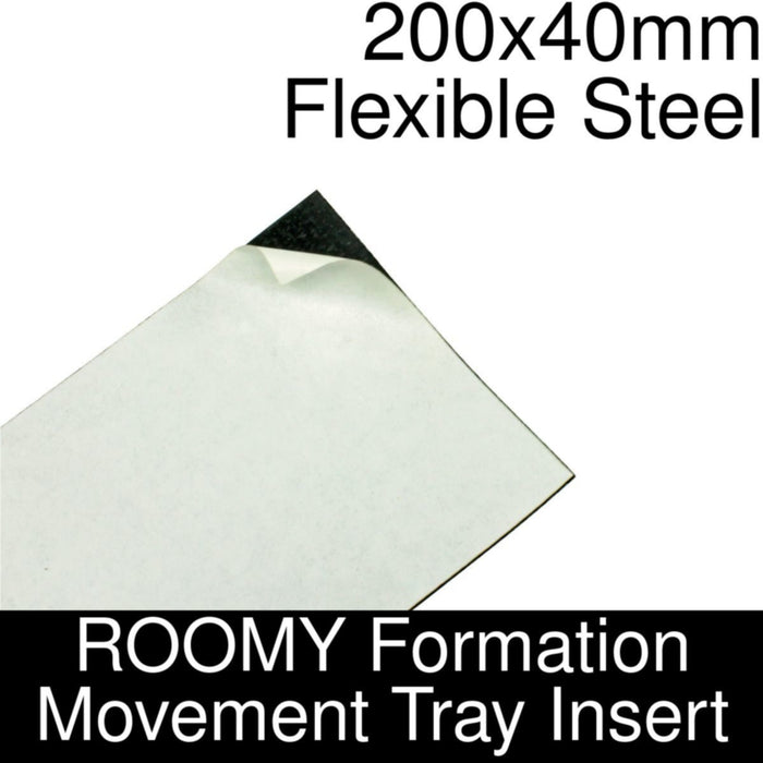 Formation Movement Tray: 200x40mm Flexible Steel Insert for ROOMY Tray-Movement Trays-LITKO Game Accessories
