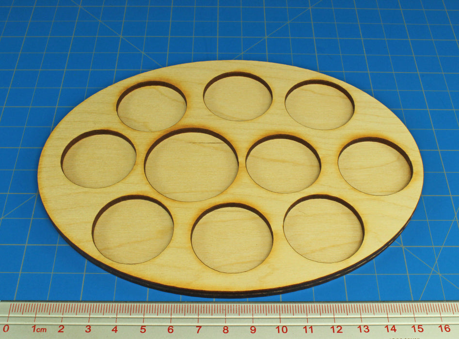 LITKO 126x167mm Oval Command Tray for 9-32mm & 1-40mm Circle Bases-Movement Trays-LITKO Game Accessories
