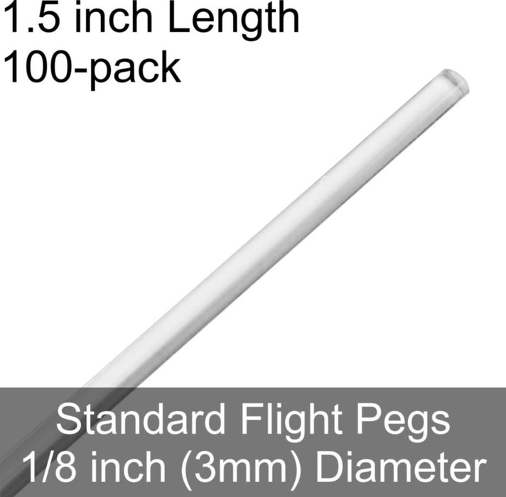 Standard Flight Pegs, 1.5 inch length (100)-Flight Pegs-LITKO Game Accessories