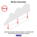 LITKO Smoke Screen Markers, Small, Translucent White (4) - LITKO Game Accessories