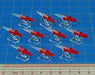Mini Missiles, Red (10)-Tokens-LITKO Game Accessories
