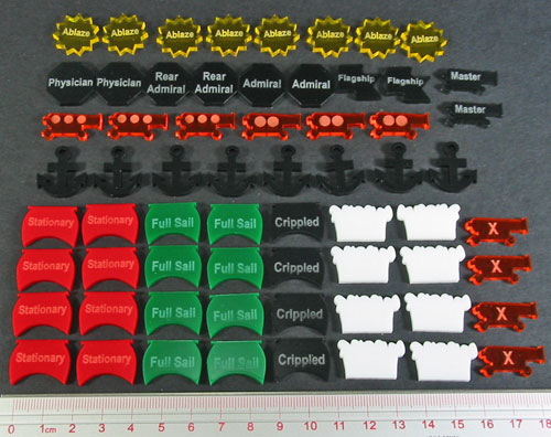 LITKO Trafalgar Naval Token Set, Multi-Color (64)-Tokens-LITKO Game Accessories