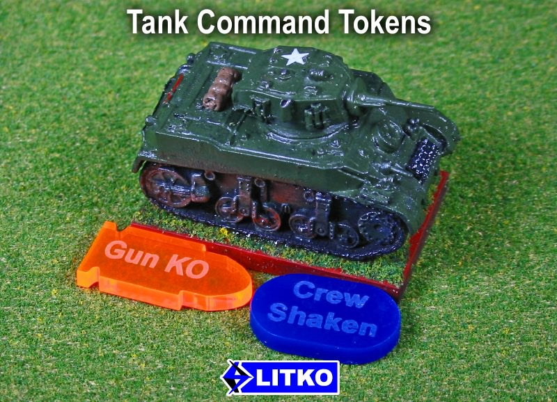 LITKO Tank Command Token Set, Multi Colored (20)-Tokens-LITKO Game Accessories