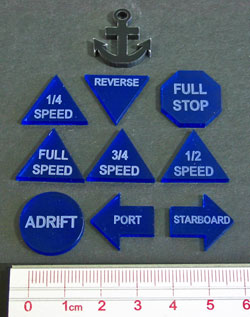 LITKO Naval Ships Helm Tokens, Multi-Color (10)-Tokens-LITKO Game Accessories