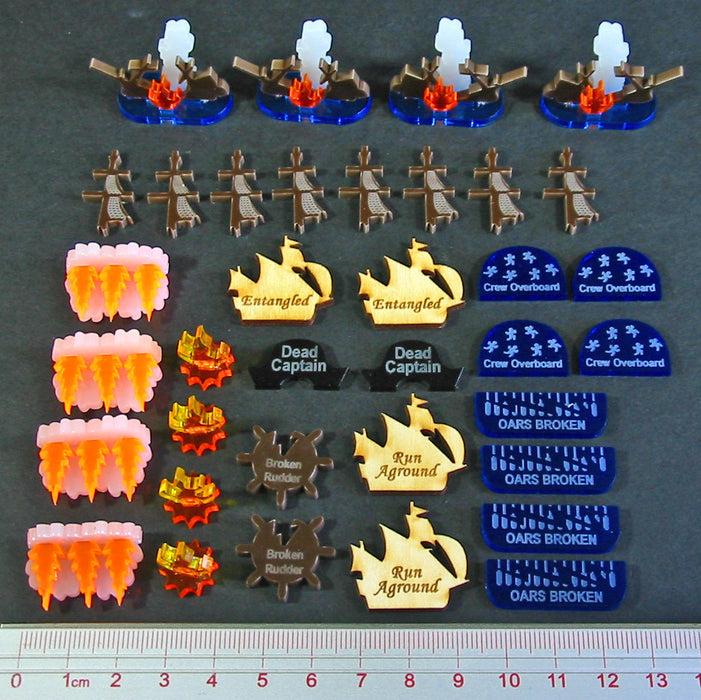 Age of Sail Wreckage Set, Multi-Color (36)-Tokens-LITKO Game Accessories