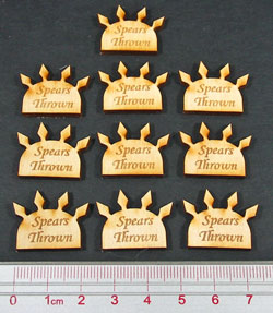 LITKO Spears Thrown, Natural Wood (10)-Tokens-LITKO Game Accessories