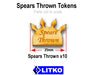 LITKO Spears Thrown, Natural Wood (10)-Tokens-LITKO Game Accessories