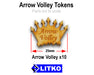LITKO Arrow Volley Token, Natural Wood (10)-Tokens-LITKO Game Accessories