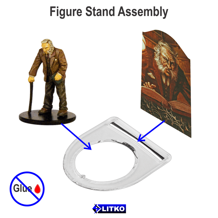 LITKO Figure Stands, Clear (8) - LITKO Game Accessories