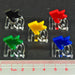 LITKO Headquarter Markers, Multi-Color (5)-Tokens-LITKO Game Accessories