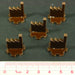 Factory Markers, Brown (5)-Tokens-LITKO Game Accessories