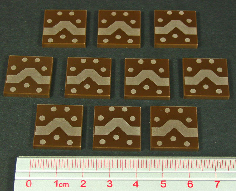 LITKO Trench Works Tokens, Brown (10)-Tokens-LITKO Game Accessories