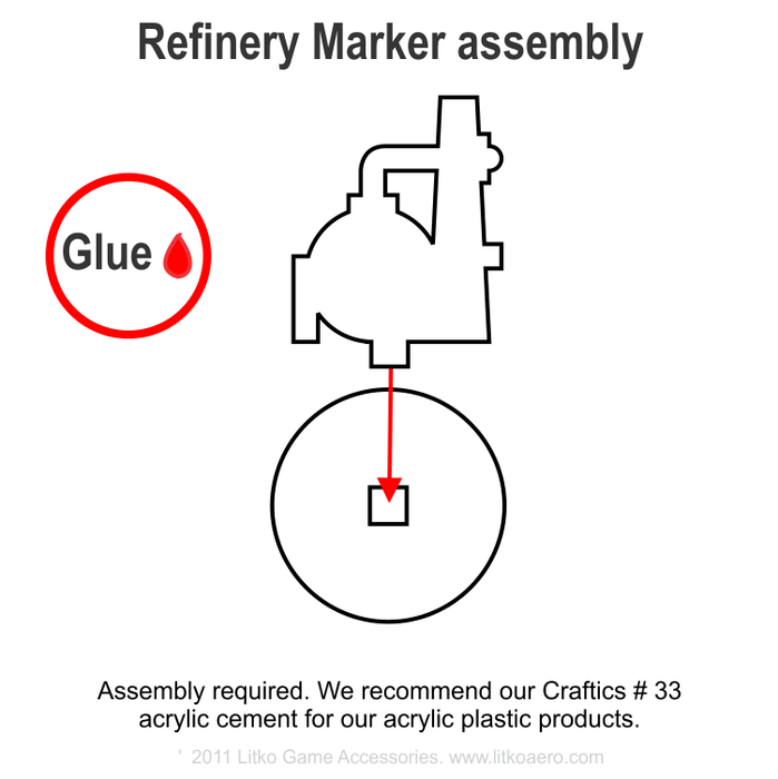 Refinery Markers, Green & Black (5) - LITKO Game Accessories