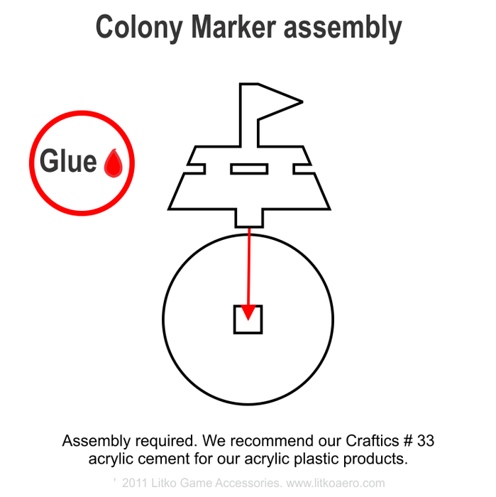 LITKO Colony Markers, Brown (5) - LITKO Game Accessories