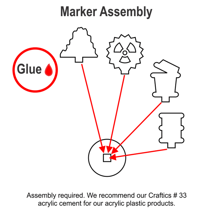 Power Plant Resource Marker Set (84) - LITKO Game Accessories