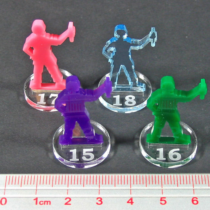 LITKO Player Pawn Upgrade Set Compatible with Pandemic: In the Lab (4)-Tokens-LITKO Game Accessories