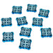 LITKO Objective Tokens Compatible with Star Wars: Armada, Fluorescent Blue (10)-Tokens-LITKO Game Accessories