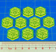 Reroll Ones and Twos Tokens, Fluorescent Yellow (10)-Tokens-LITKO Game Accessories