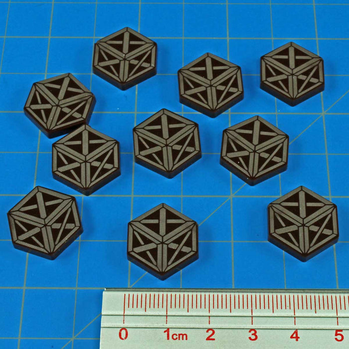 LITKO Horror Card Game Resource Tokens, Brown (10)-Tokens-LITKO Game Accessories