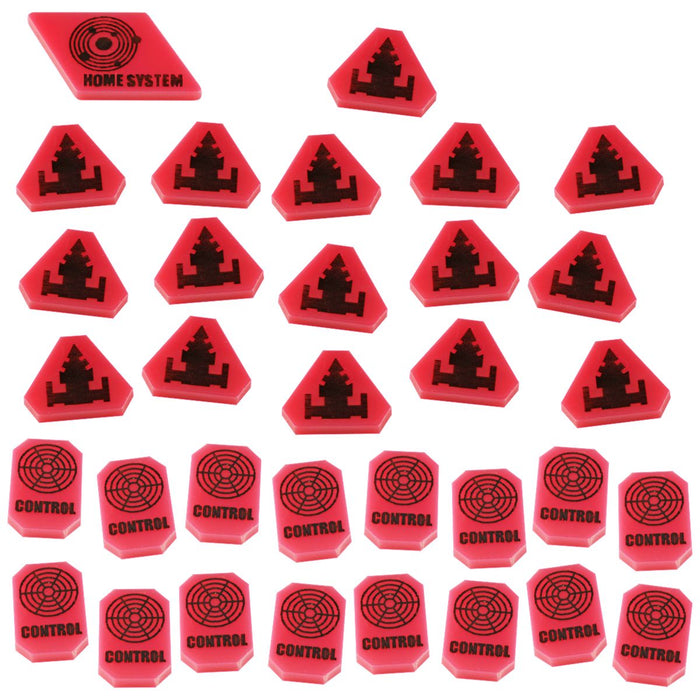 LITKO Command & Control Token Set Compatible with Twilight Imperium 4th Edition, Pink (33)-Tokens-LITKO Game Accessories
