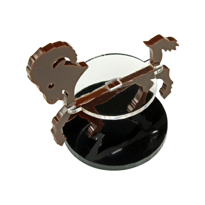 LITKO Ram Character Mount with 40mm Circular Base, Brown-Character Mount-LITKO Game Accessories