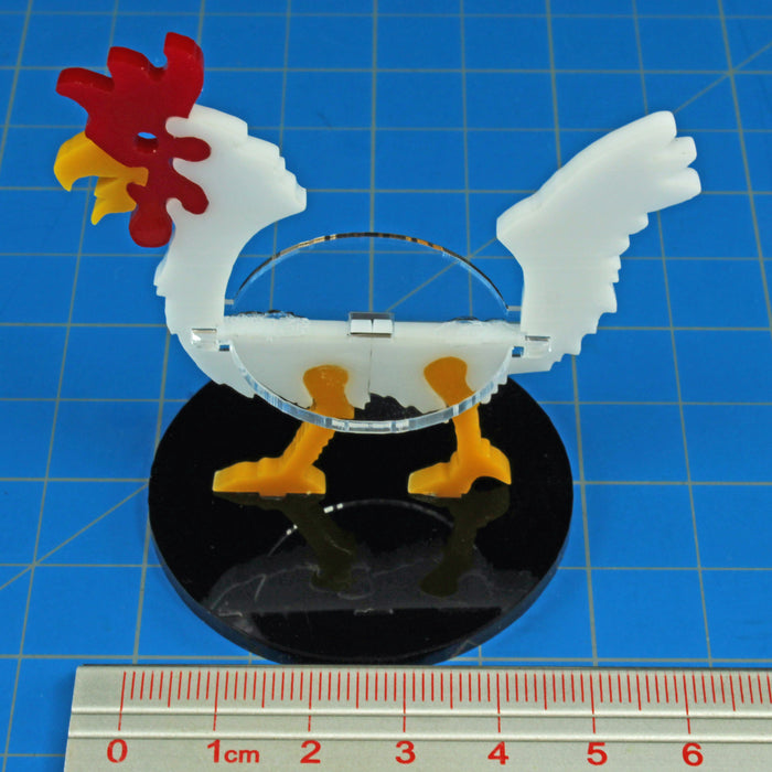 LITKO Giant Chicken Character Mount with 50mm Circular Base, White - LITKO Game Accessories