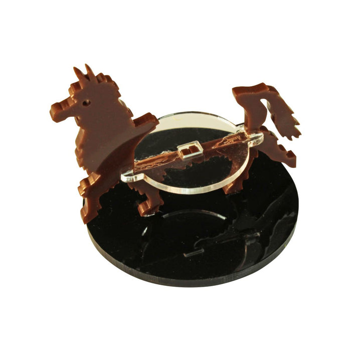LITKO Llama Character Mount with 50mm Circular Base, Brown - LITKO Game Accessories