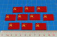 LITKO Premium Printed WWII Flag Tokens, Soviet Union Flag (10)-Tokens-LITKO Game Accessories