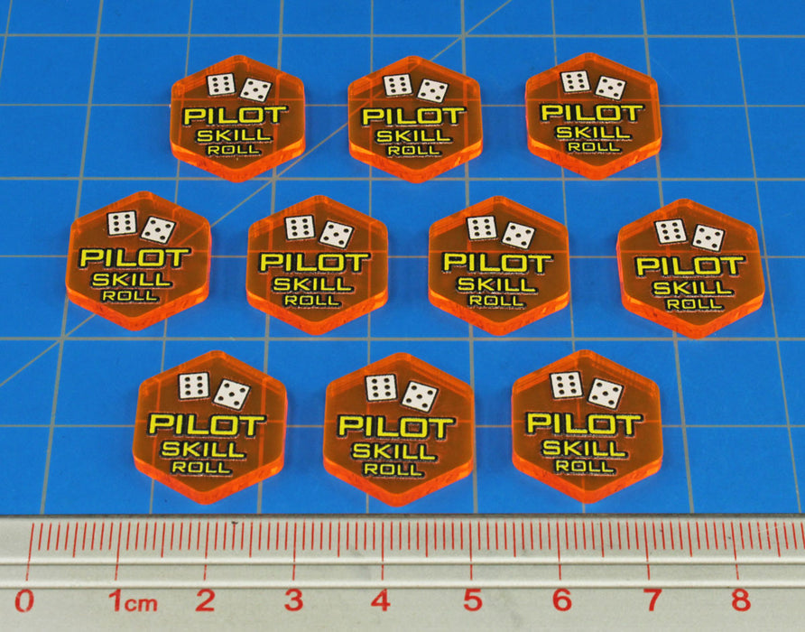 LITKO Premium Printed Mecha Pilot Skill Check Tokens (10)-Tokens-LITKO Game Accessories