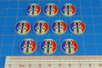 LITKO Premium Printed WWII Faction Tokens, Vichy France (10)-Tokens-LITKO Game Accessories