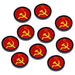 LITKO Premium Printed WWII Faction Tokens, Russia Hammer & Sickle (10)-Tokens-LITKO Game Accessories