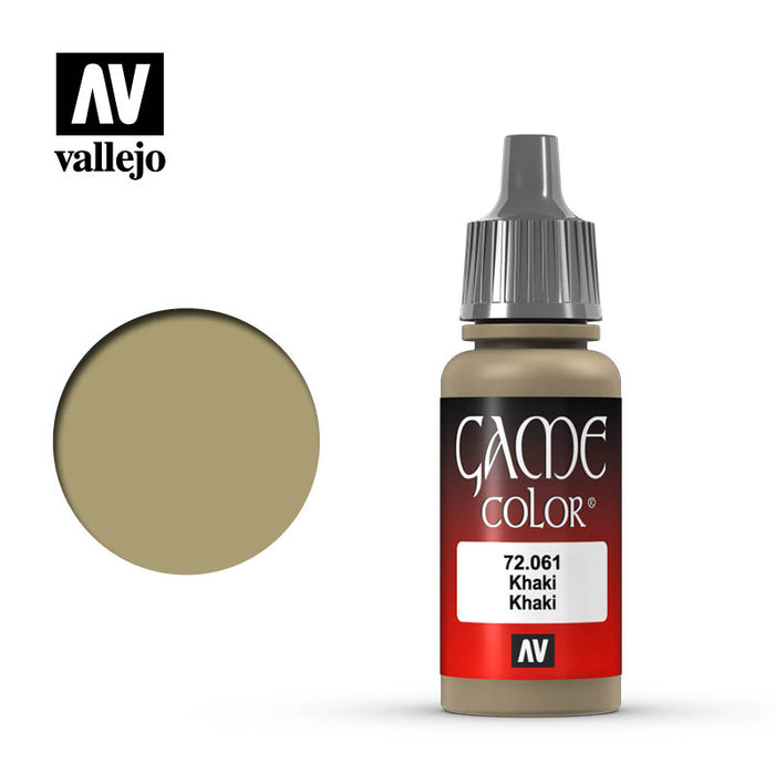 Vallejo Game Color Khaki (72.061) (17ml)-Paint and Ink-LITKO Game Accessories